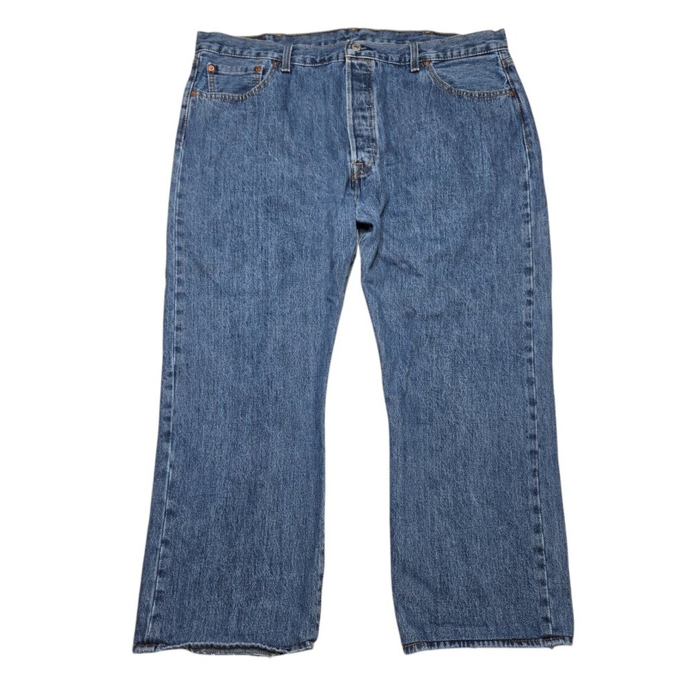 Levis 501 Jeans Mens‎ 42 x 26 Blue Straight Button Fly Medium Wash High Rise
